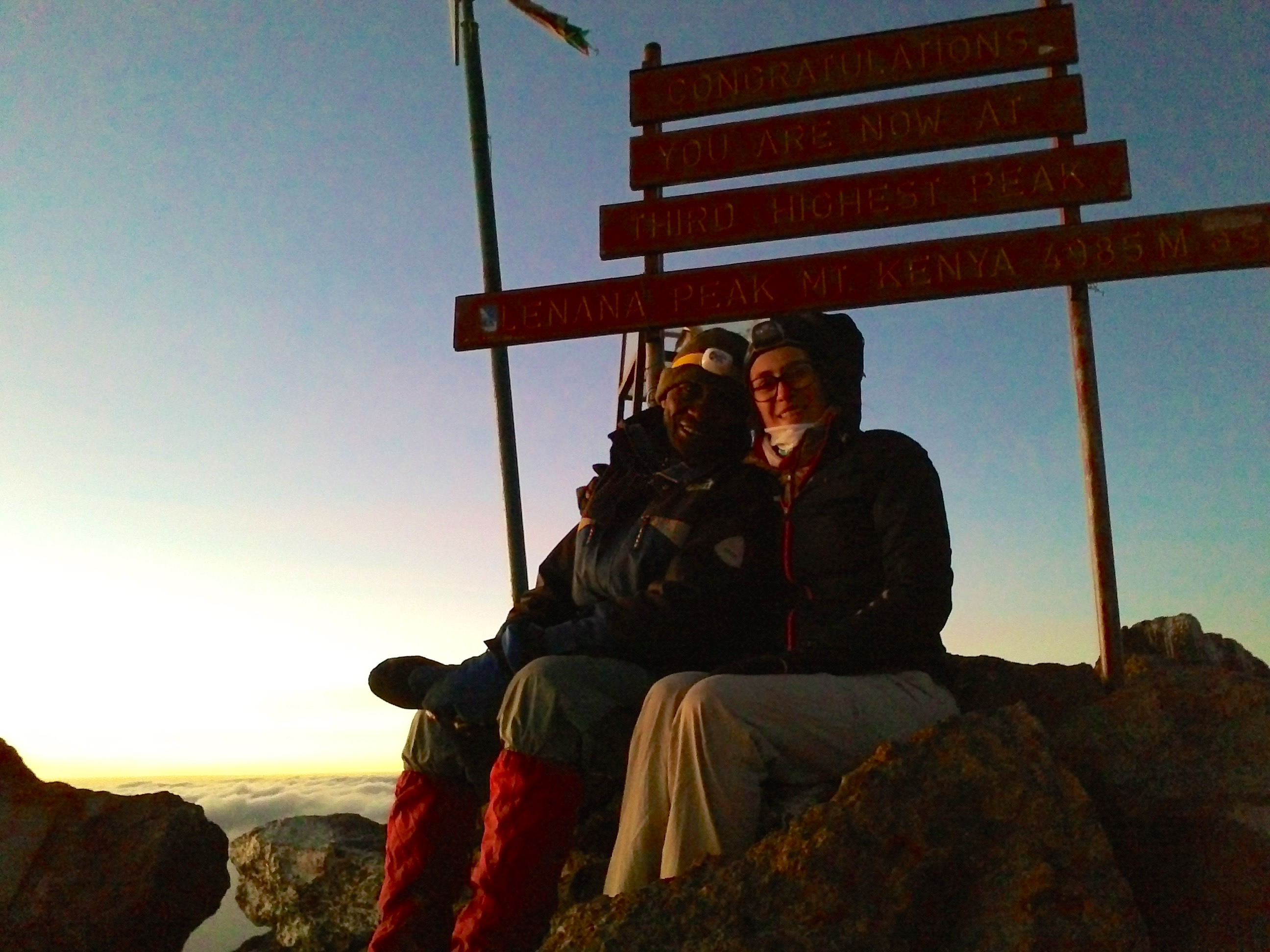 On top of Mont Lenana – 4985 m