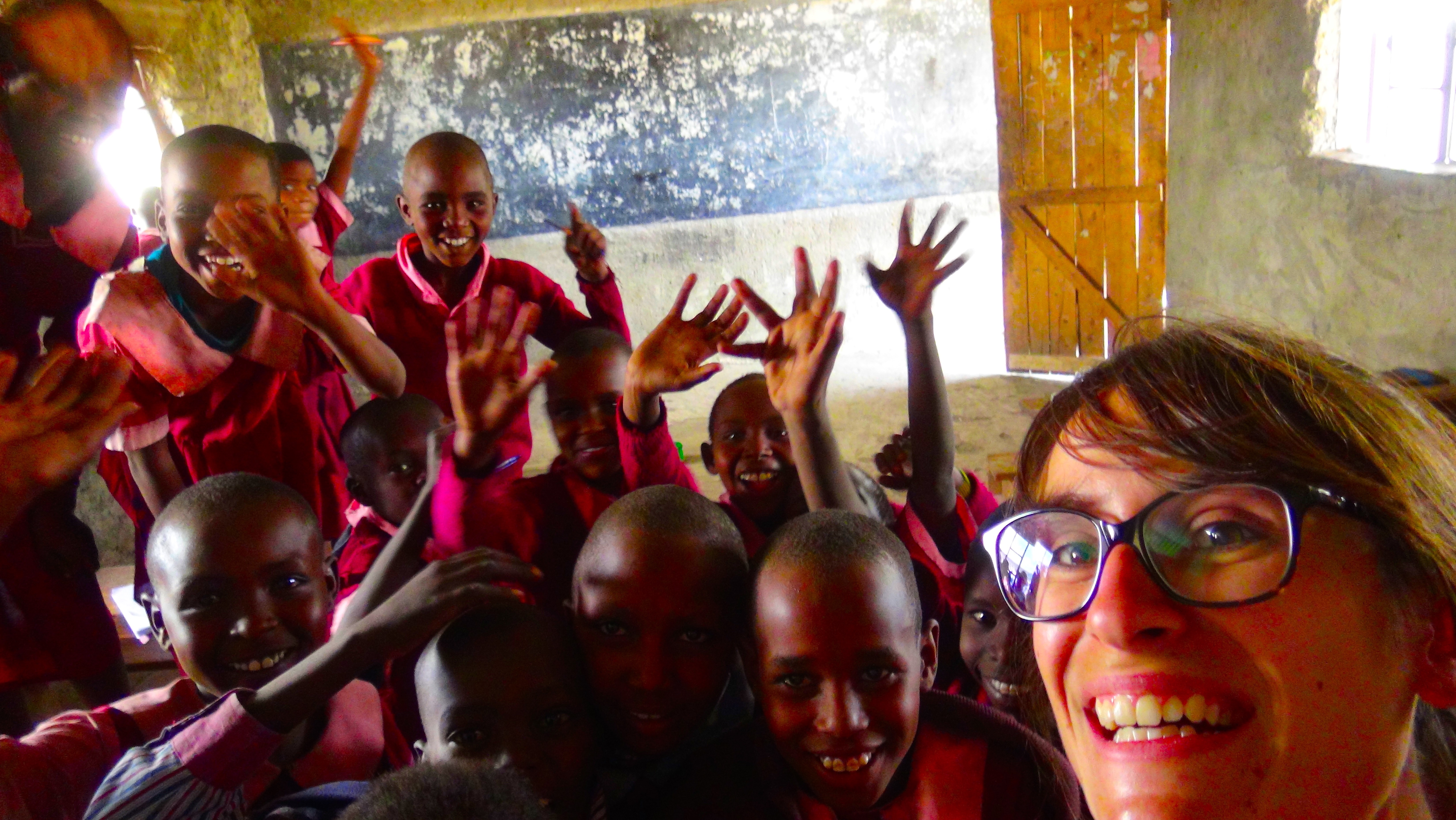 Selfie with Masaaï children