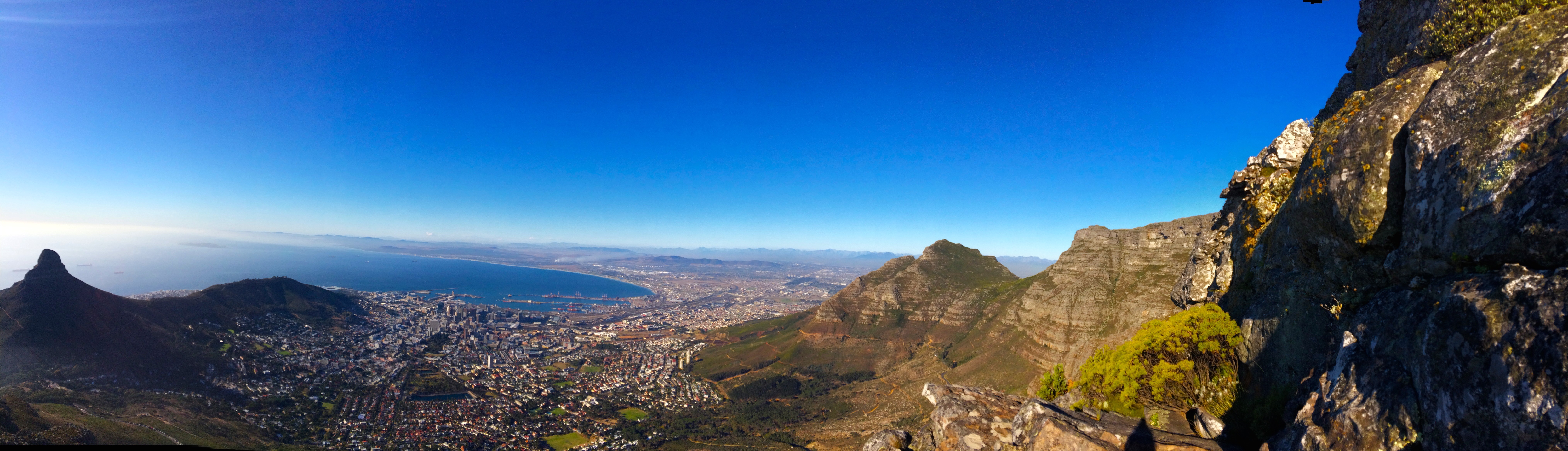 La vue de Table Mountain